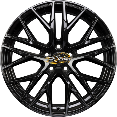 CARMANI CA20 LUDWIG Black (B) — Zwart lichtmetalen velg
