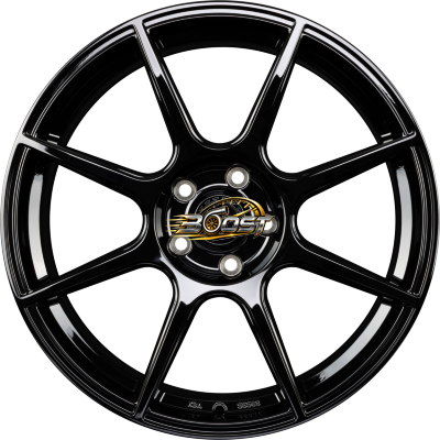 AXXION X2 Schwarz Glänzend Lackiert (SW+) — Zwart lichtmetalen velg