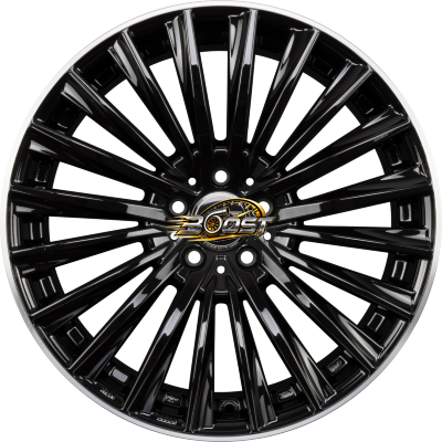 VECTOR Noir Brillant Bord Polie-Bright Black Lip Machined