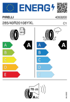 EU-label voor PIRELLI P-ZERO E