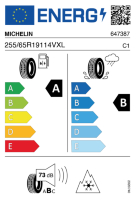 EU-label voor MICHELIN CROSS CLIMATE 3