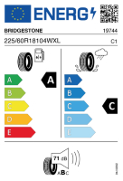 EU-label voor BRIDGESTONE ALENZA 001