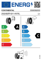 EU-label voor CONTINENTAL CROSS CONTACT RX