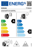 EU-label voor NOKIAN HAKKAPELIITTA R5