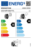 EU-label voor BRIDGESTONE TURANZA 6
