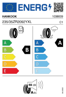 EU-label voor HANKOOK IK01 iON evo