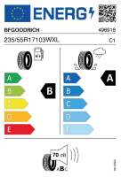 EU-label voor BFGOODRICH ADVANTAGE SUV