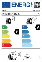 EU-label voor PIRELLI SCORPION WINTER 3