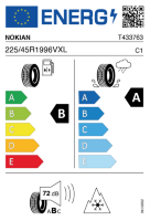 EU-label voor NOKIAN SNOWPROOF 3P