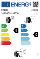EU-label voor PIRELLI SCORPION VERDE ALLSEASON (ohne 3PMSF)