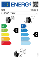 EU-label voor GITI COMFORT 228 V1