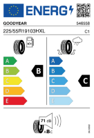 EU-label voor GOODYEAR EAGLE TOURING