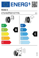 EU-label voor ROAD X RX QUEST H/T02