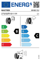 EU-label voor MAXTREK SIERRA S6