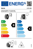 EU-label voor SAVA ALL WEATHER