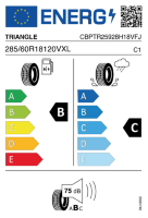 EU-label voor TRIANGLE TR-259 ADVANTEX SUV