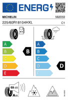 EU-label voor MICHELIN X-ICE SNOW+