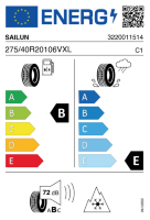 EU-label voor SAILUN ICE BLAZER ARCTIC EVO