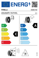 EU-label voor PIRELLI CINTURATO WINTER 2