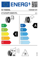 EU-label voor GT RADIAL CLIMATEACTIVE