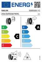 EU-label voor SAILUN ICE BLAZER ALPINE EVO2 (WSL4A)