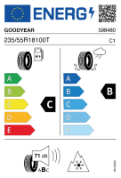 EU-label voor GOODYEAR VECTOR 4 SEASONS G3 