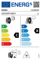 EU-label voor NEXEN WINGUARD SPORT 3