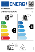 EU-label voor GOODYEAR VECTOR 4 SEASONS G3 