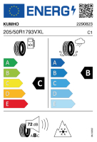 EU-label voor KUMHO WP52 WINTERCRAFT