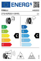 EU-label voor PIRELLI ICE FRICTION