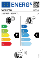 EU-label voor WATERFALL ECODYNAMIC