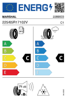 EU-label voor MARSHAL MH22