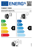 EU-label voor TOMKET TIRES ECO 3