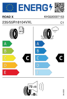 EU-label voor ROAD X RX QUEST H/T02