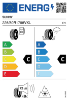 EU-label voor SUNNY NW211 WINTERMAX