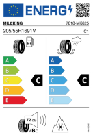 EU-label voor MILEKING MK625