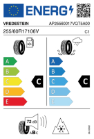 EU-label voor VREDESTEIN QUATRAC 5