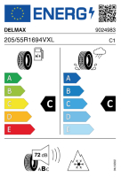 EU-label voor DELMAX X‑WEATHER II 4S