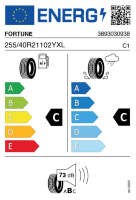 EU-label voor FORTUNE FSR303