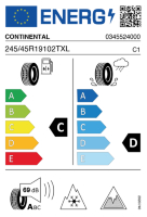 EU-label voor CONTINENTAL VIKING CONTACT 8