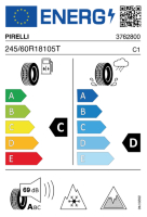 EU-label voor PIRELLI WINTER ICE ZERO FRICTION 