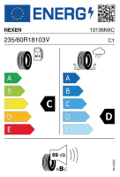 EU-label voor NEXEN ROADIAN HTX RH5