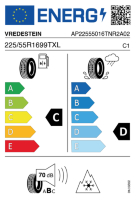 EU-label voor VREDESTEIN NORDTRAC 2