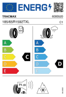 EU-label voor TRACMAX X-PRIVILO S360