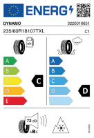 EU-label voor DYNAMO SNOW-H MWS01