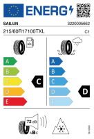 EU-label voor SAILUN WST3 ICE BLAZER