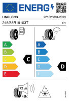 EU-label voor LINGLONG GREENMAX WINTER ICE I15 SUV
