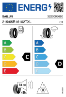 EU-label voor SAILUN WST3 ICE BLAZER