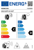 EU-label voor HANKOOK RW10 i*cept X