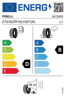 EU-label voor PIRELLI P ZERO (PZ5)